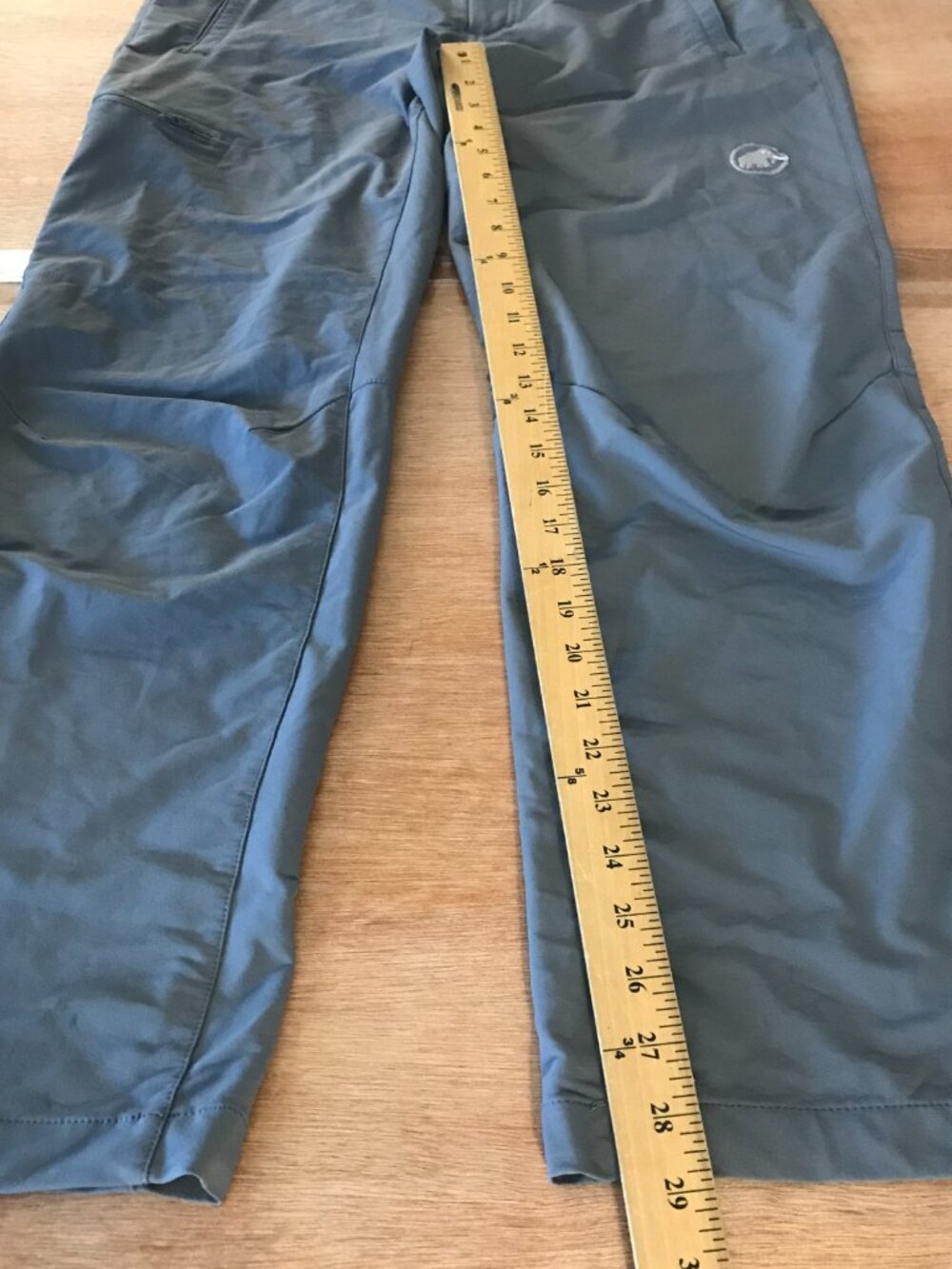 Mammut Softech Lacuna Pants Men 32x29 Gray Mid Rise Zip Pocket Athleisure 19785 - Picture 8 of 16